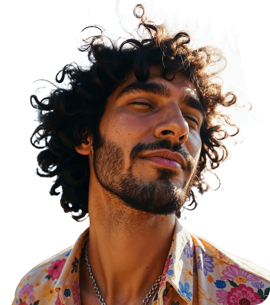 Barber trims client’s hair with clippers, lifestyle self-care image for healthcare and telemedicine wellness features