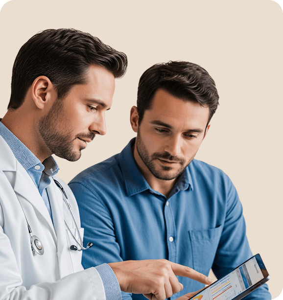 Anatomical heart model on a desk, supporting healthcare wellness education and telemedicine features for cardiology care